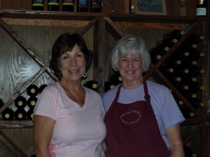 The woman that poured for us at Irvin winery.