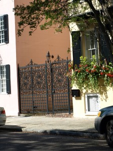 More iron work and window boxes.