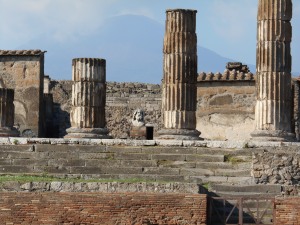 Columns of Pompeii. They are still uncovering this ancient city.