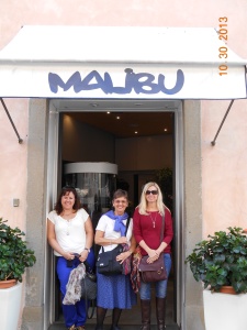 We found Malibu in Lucca, of course we had to go inside.