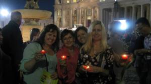 We got to see the Pope for the "Celebration of the Family", I was with my family too. This was very pleasant surprise.